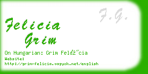 felicia grim business card